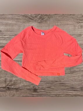 JoyLab Coral Textured Long-Sleeve Tee